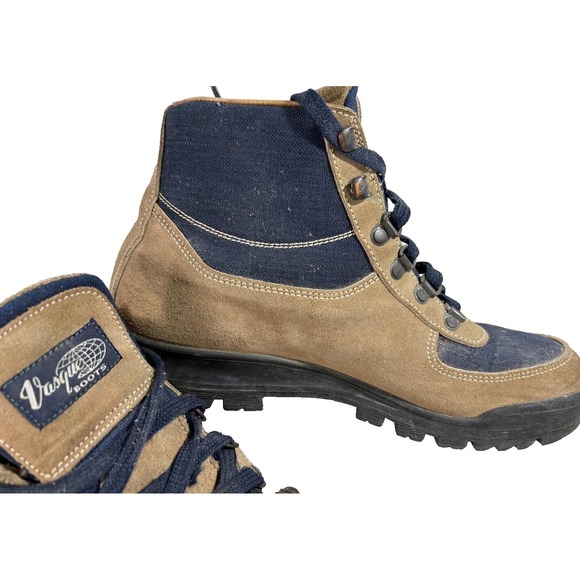 VASQUE SKYWALK GTX MEN'S LEATHER GORETEX MID HIKING BOOTS SIZE 8 EUC